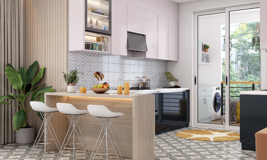 chevron-patterned-backsplash-parallel-kitchen